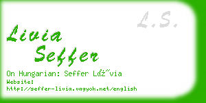 livia seffer business card